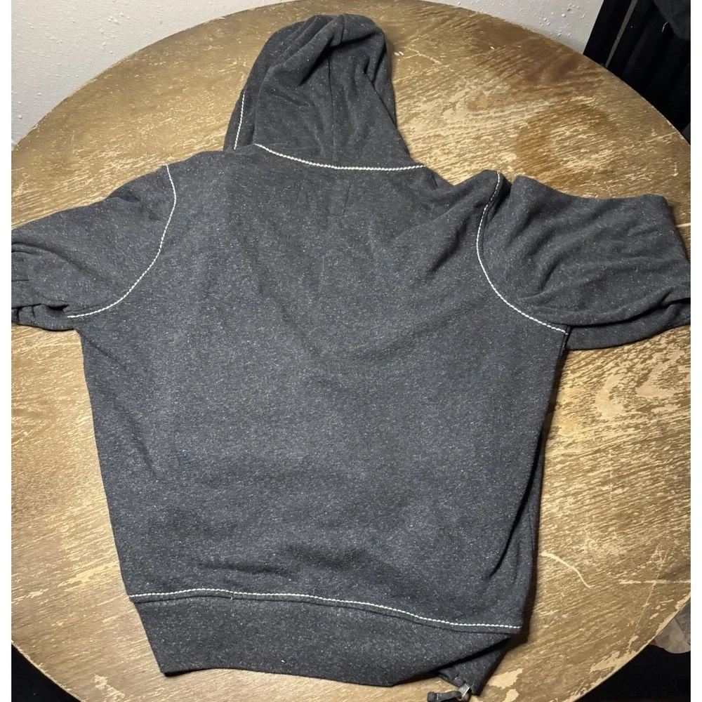 True Religion Mens Large Hoodie Full Zip Sweater Jacket Y2K